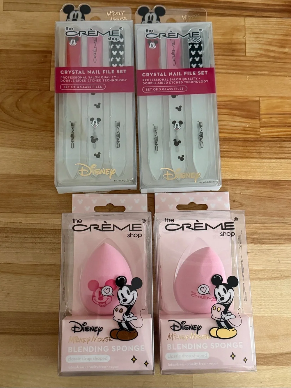 The Crème Shop Disney Mickey Themed Bundle Beauty Blender Nail Files